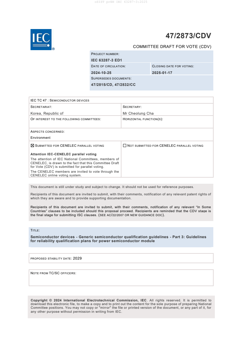 EN IEC 63287-3:2026 prEN IEC 63287-3:2025 - Page 3 preview