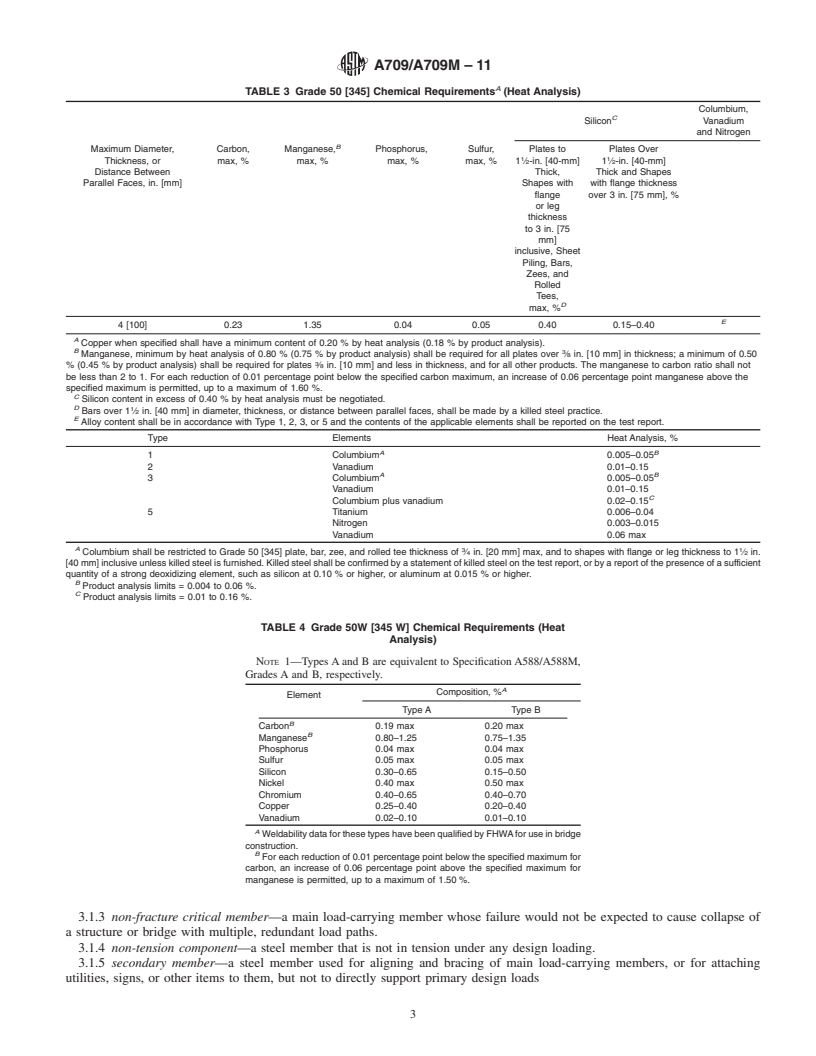 REDLINE ASTM A709/A709M-11 - Standard Specification for  Structural Steel for Bridges