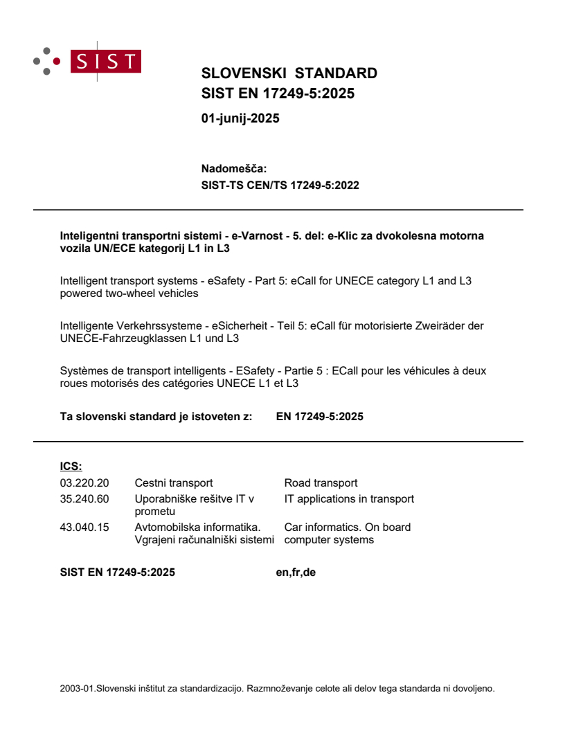 EN 17249-5:2025