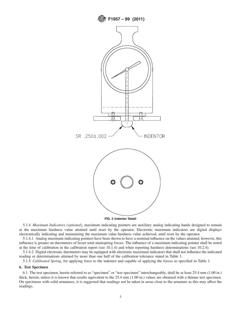 REDLINE ASTM F1957-99(2011) - Standard Test Method for Composite Foam Hardness-Durometer Hardness