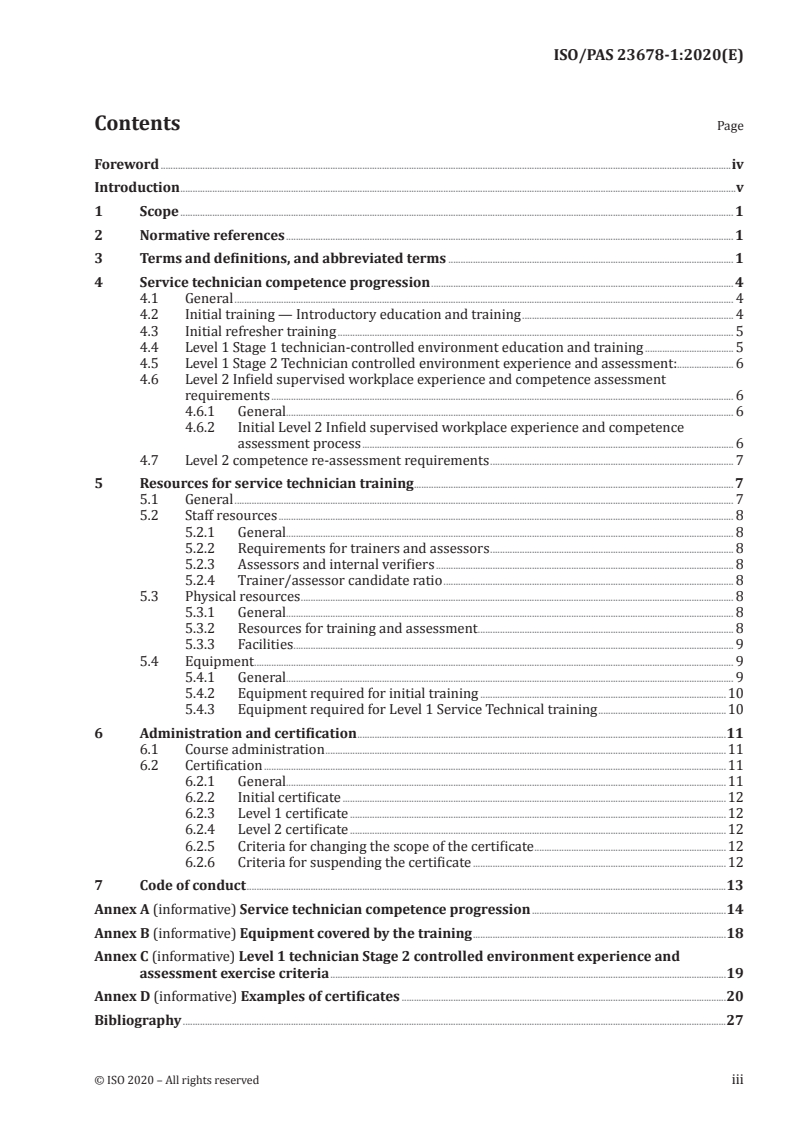 ISO/PAS 23678-1:2020 - Service personnel for the maintenance, thorough examination, operational testing, overhaul and repair of lifeboats (including free-fall lifeboats) and rescue boats (including fast rescue boats), launching appliances and release gear — Part 1: General requirements for training providers
Released:3/2/2020