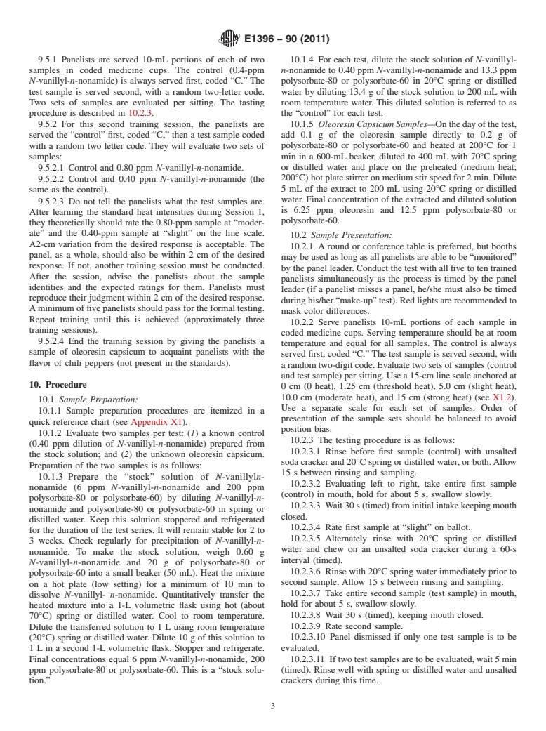 ASTM E1396-90(2011) - Standard Test Method for Sensory Evaluation of Oleoresin Capsicum