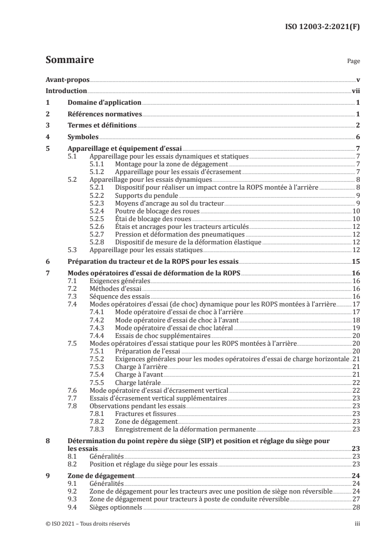 ISO 12003-2:2021 - Tracteurs agricoles et forestiers — Structures de protection contre le retournement (ROPS) pour tracteurs à voie étroite — Partie 2: ROPS montées à l'arrière
Released:6/24/2021