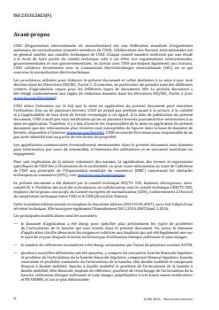 ISO 21535:2023 ISO 21535:2023 - Implants chirurgicaux non actifs — Implants de remplacement d'articulation — Exigences spécifiques relatives aux implants de remplacement de l'articulation de la hanche
Released:5. 07. 2023 - Page 4 preview