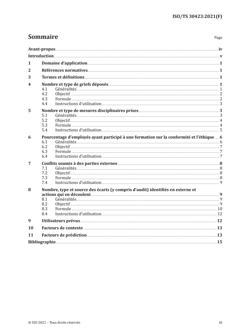 ISO/TS 30423:2021 - Management des ressources humaines — Indicateurs de mesure pour la conformité et l'éthique
Released:2/5/2021