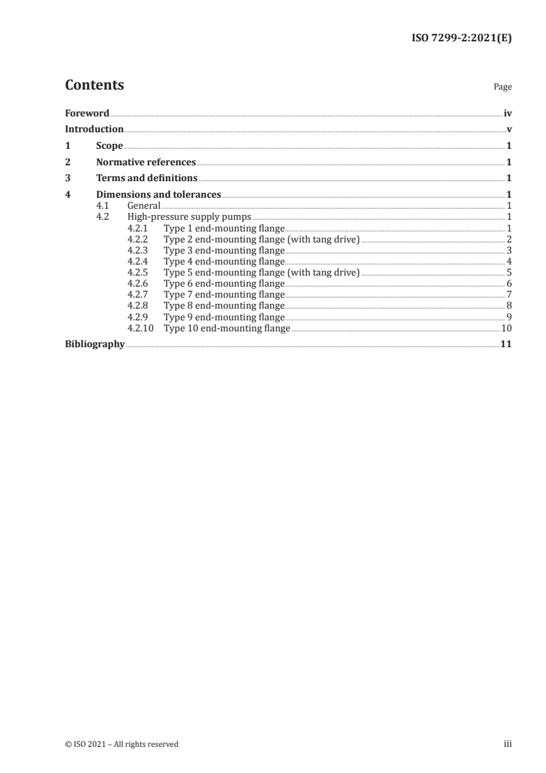 ISO 7299-2:2021 - Diesel engines — End-mounting flanges for pumps — Part 2: High-pressure supply pumps for common rail fuel injection systems
Released:8/24/2021