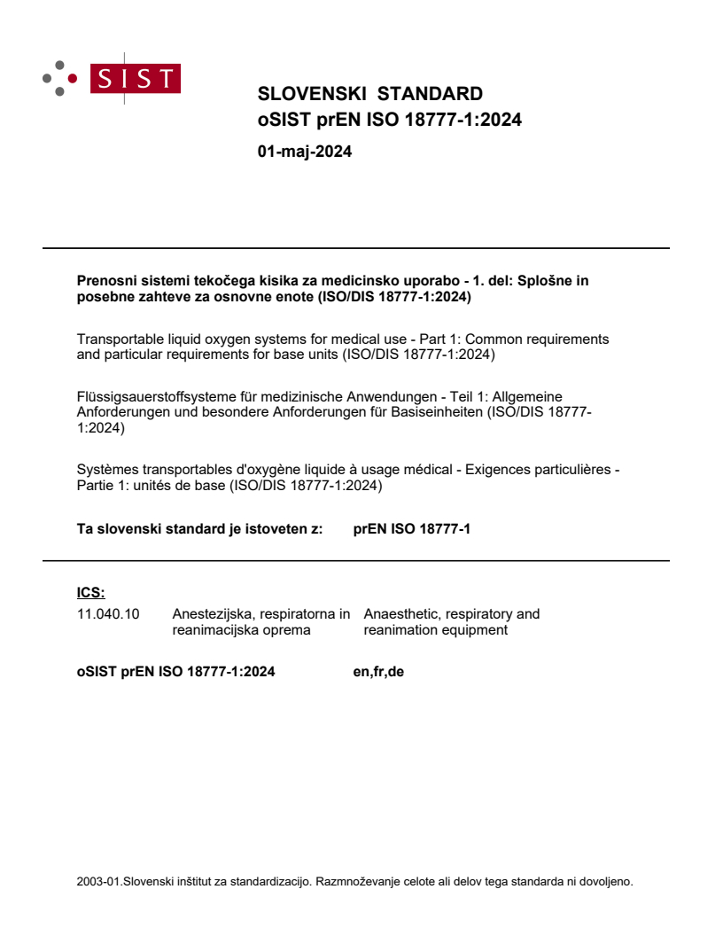 prEN ISO 18777-1:2024