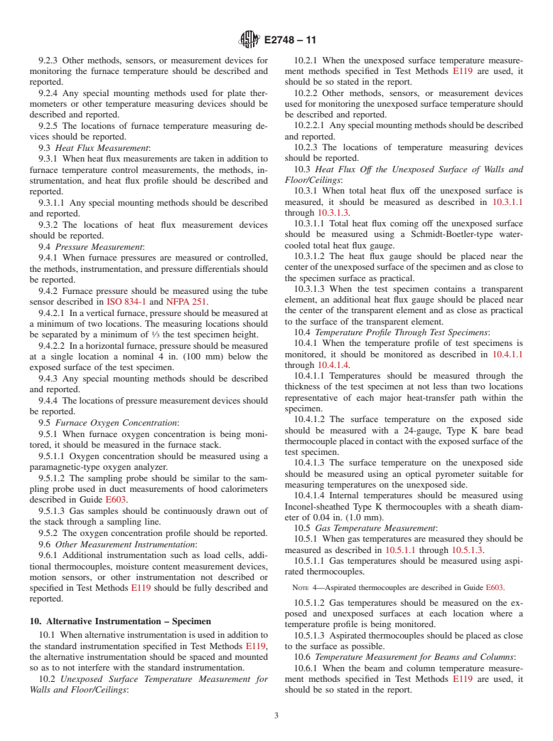 ASTM E2748-11 - Standard Guide for Fire-Resistance Experiments