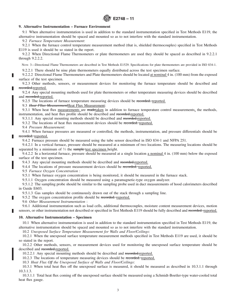 REDLINE ASTM E2748-11 - Standard Guide for Fire-Resistance Experiments