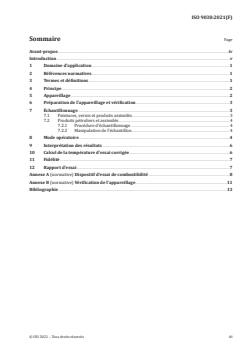 ISO 9038:2021 - Essai de combustion entretenue de liquides
Released:4/23/2021 - Page 3 preview