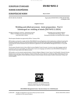 EN ISO 9692-2:2024 - Page 3 preview