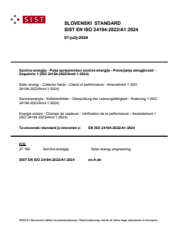 EN ISO 24194:2022/A1:2024 EN ISO 24194:2022/A1:2024 - Page 1 preview