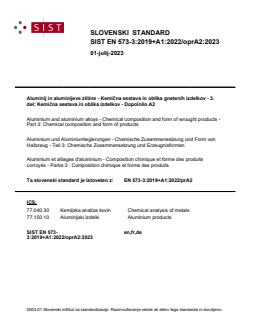 EN 573-3:2019+A1:2022/oprA2:2023 - Page 1 preview