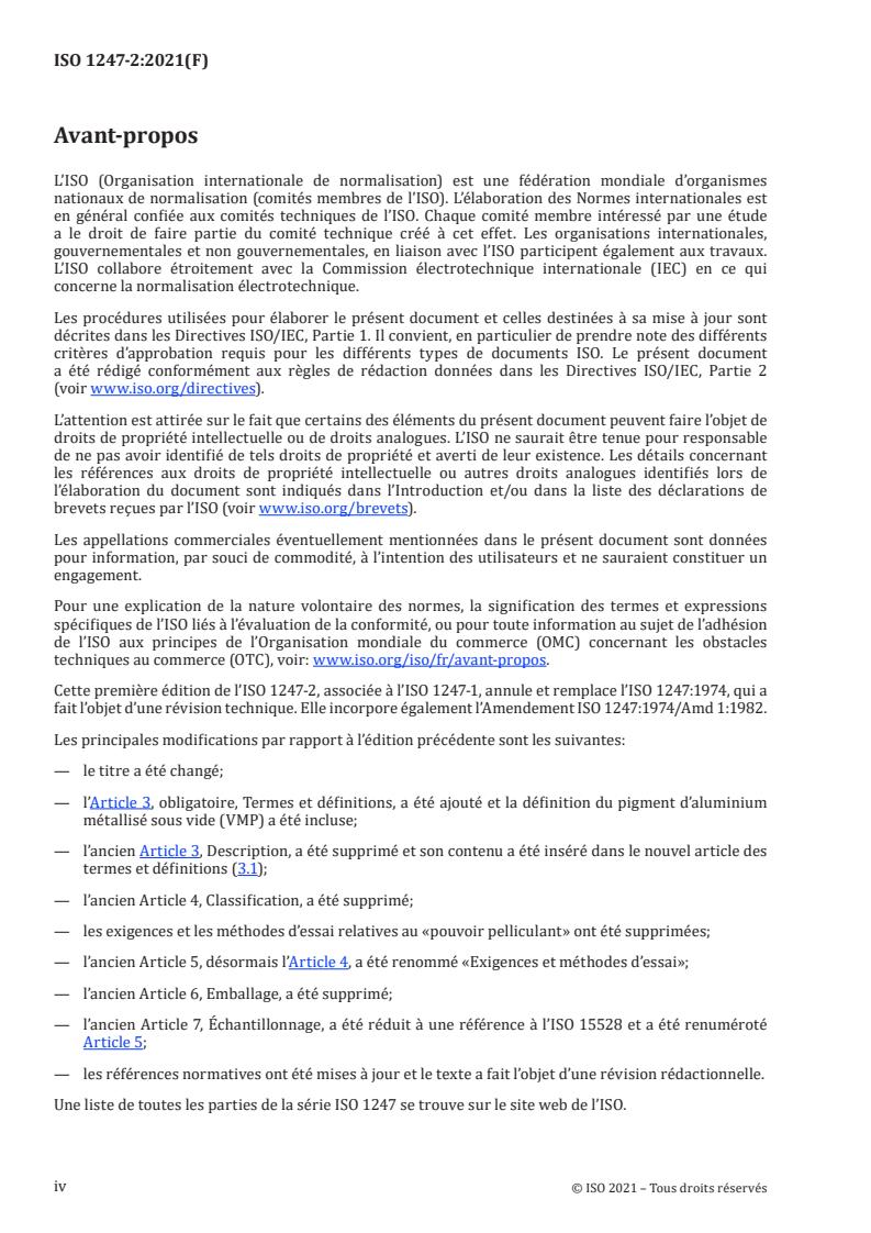 ISO 1247-2:2021 ISO 1247-2:2021 - Pigments d'aluminium pour peintures — Partie 2: Pigments d'aluminium métallisé sous vide
Released:13. 04. 2023 - Page 4 preview