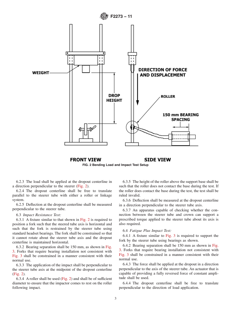 ASTM F2273-11 - Standard Test Methods for Bicycle Forks