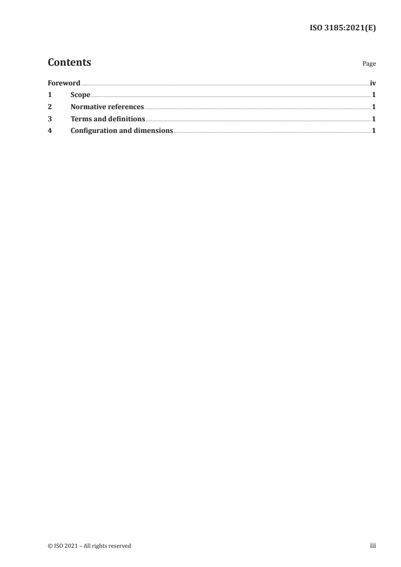 ISO 3185:2021 - Aerospace — Bolts, normal bihexagonal head, normal shank, short or medium length MJ threads, metallic material, coated or uncoated, strength classes less than or equal to 1 100 MPa — Dimensions
Released:3/30/2021