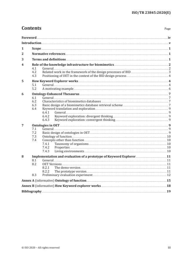 ISO/TR 23845:2020 - Biomimetics -- Ontology-Enhanced Thesaurus (OET) for biomimetics
