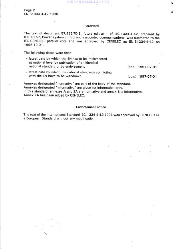 EN 61334-4-42:1996 EN 61334-4-42:1997 - Page 4 preview