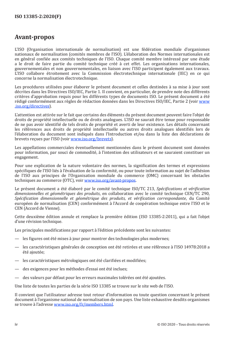 ISO 13385-2:2020 ISO 13385-2:2020 - Spécification géométrique des produits (GPS) — Équipement de mesurage dimensionnel — Partie 2: Caractéristiques de conception et caractéristiques métrologiques des jauges de profondeur
Released:5/13/2020 - Page 4 preview