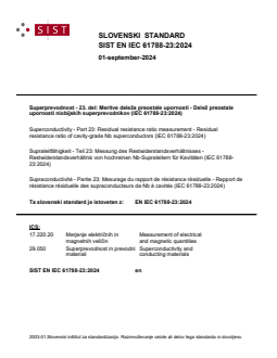 SIST EN IEC 61788-23:2024 - BARVE - Page 1 preview