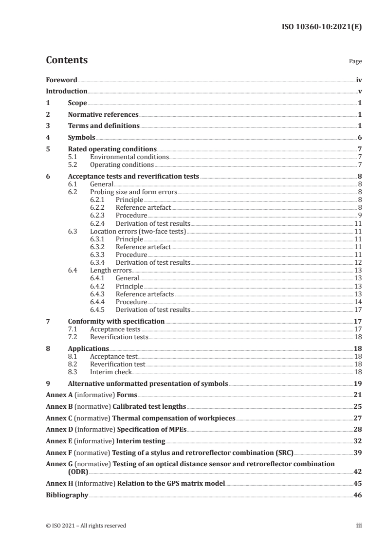 ISO 10360-10:2021 - Geometrical product specifications (GPS) — Acceptance and reverification tests for coordinate measuring systems (CMS) — Part 10: Laser trackers
Released:8/27/2021