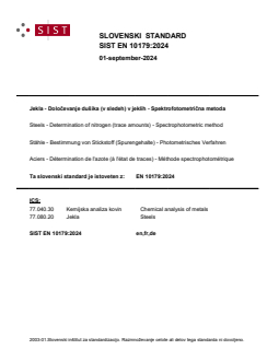 SIST EN 10179:2024 - Page 1 preview