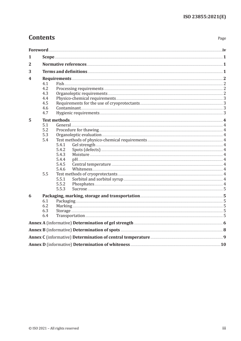 ISO 23855:2021 - Frozen surimi — Specification
Released:9/8/2021