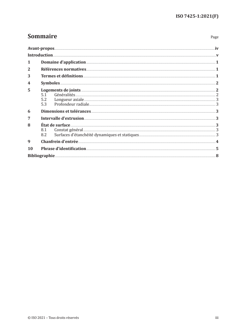 ISO 7425-1:2021 - Vérins hydrauliques — Dimensions et tolérances des logements pour joints en élastomère renforcé par des matières plastiques — Partie 1: Logements de joints de piston
Released:2/22/2021