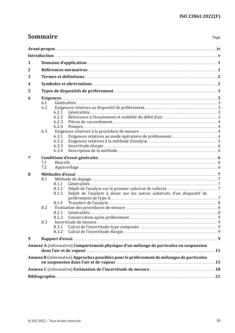 ISO 23861:2022 - Workplace air — Chemical agent present as a mixture of airborne particles and vapour — Requirements for evaluation of measuring procedures using samplers
Released:28. 09. 2022