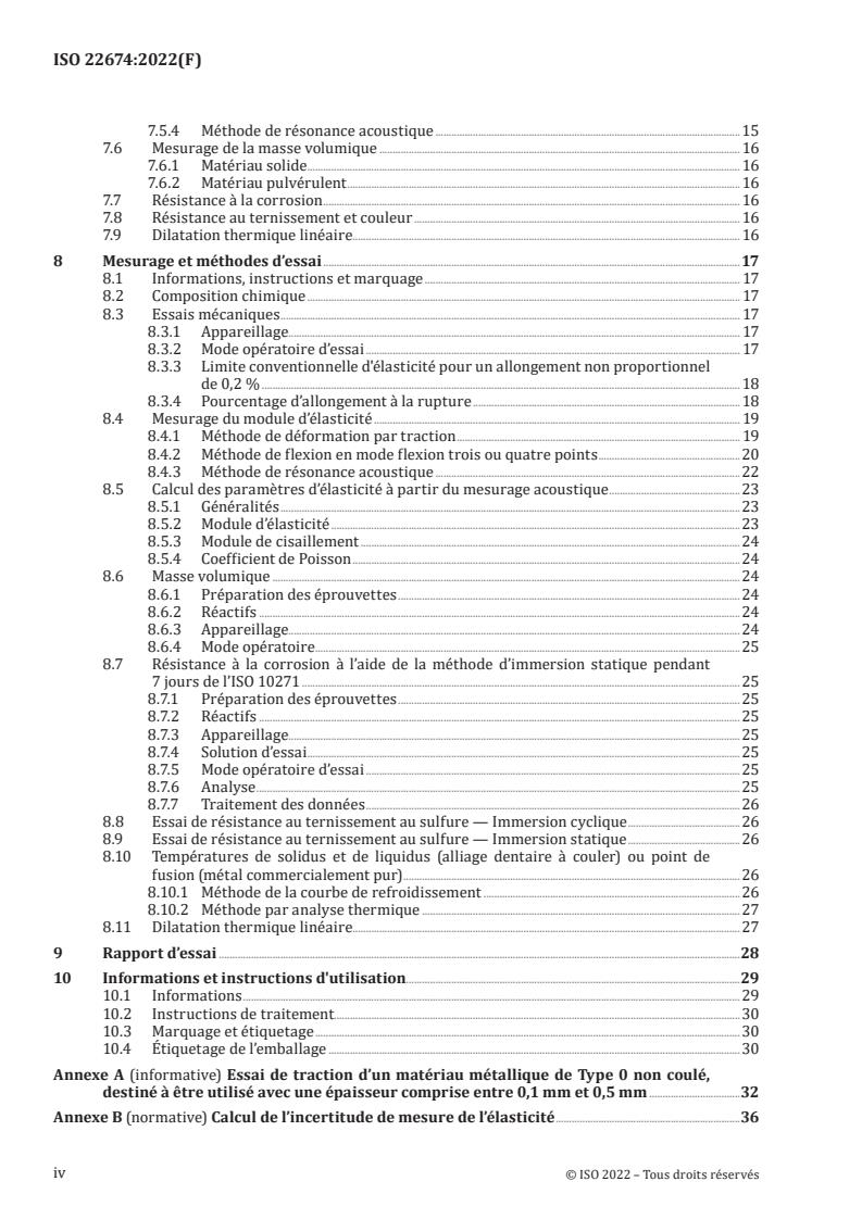 ISO 22674:2022 ISO 22674:2022 - Dentistry — Metallic materials for fixed and removable restorations and appliances
Released:26. 08. 2022 - Page 4 preview