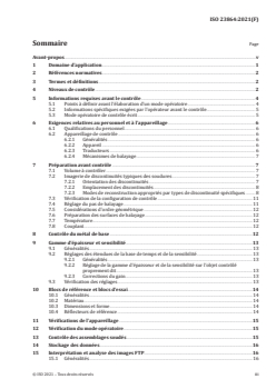 ISO 23864:2021 ISO 23864:2021 - Essais non destructifs des assemblages soudés — Contrôle par ultrasons — Utilisation de la technique d’acquisition automatisée de focalisation en tout point (FTP) et de techniques associées
Released:1/19/2021 - Page 3 preview