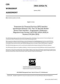 CWA 16926-76:2023 - Page 3 preview