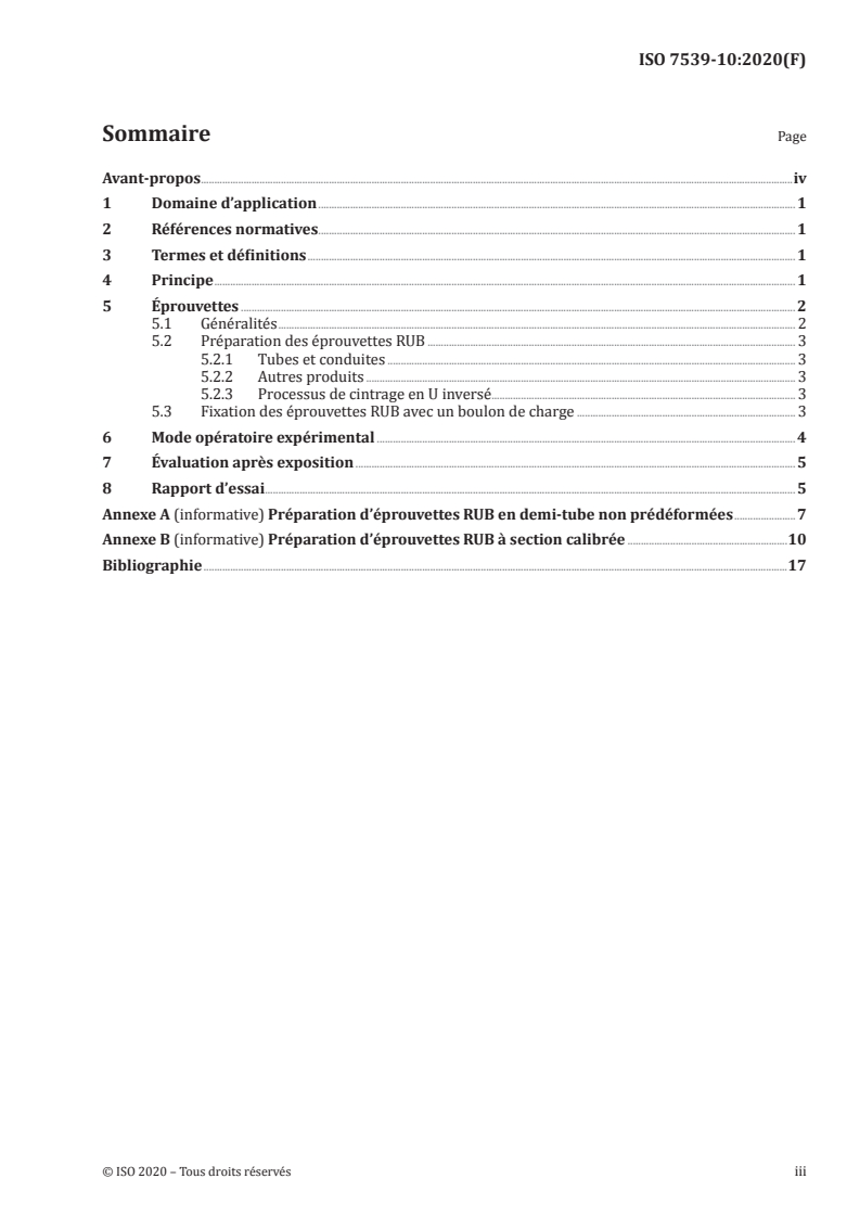ISO 7539-10:2020 - Corrosion des métaux et alliages — Essais de corrosion sous contrainte — Partie 10: Méthode d'essai par cintrage en U inversé
Released:5/12/2020