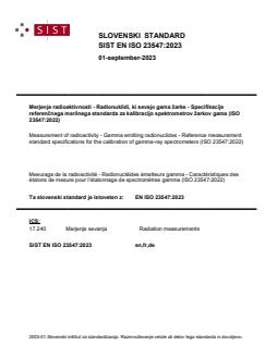 EN ISO 23547:2023 - Page 1 preview
