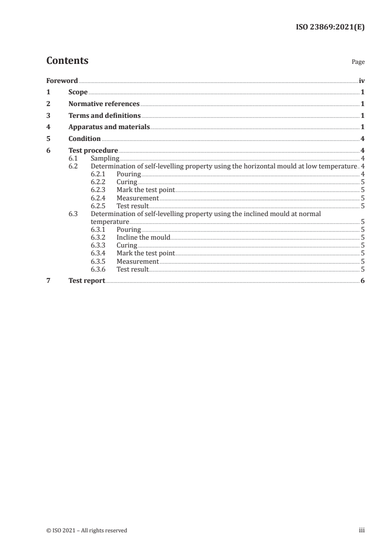 ISO 23869:2021 - Building and civil engineering sealants — Determination of self-levelling properties
Released:7/2/2021