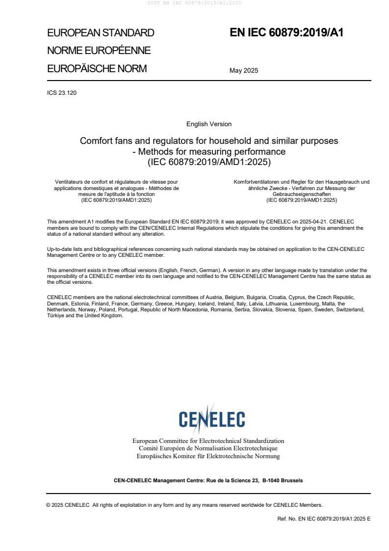 EN IEC 60879:2019/A1:2025
