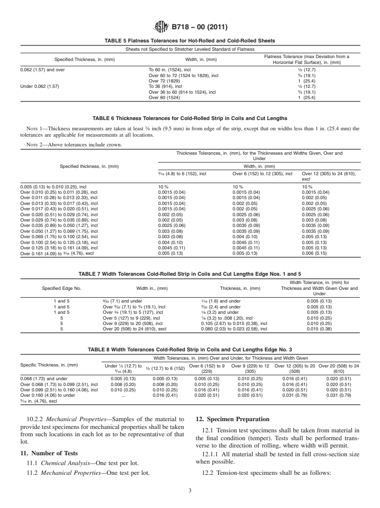 ASTM B718-00(2011) - Standard Specification for Nickel-Chromium-Molybdenum-Cobalt-Tungsten-Iron-Silicon Alloy (UNS N06333) Plate, Sheet, and Strip