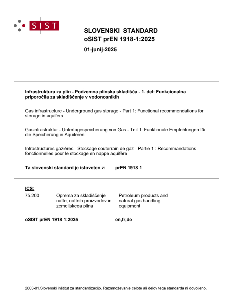 prEN 1918-1:2025