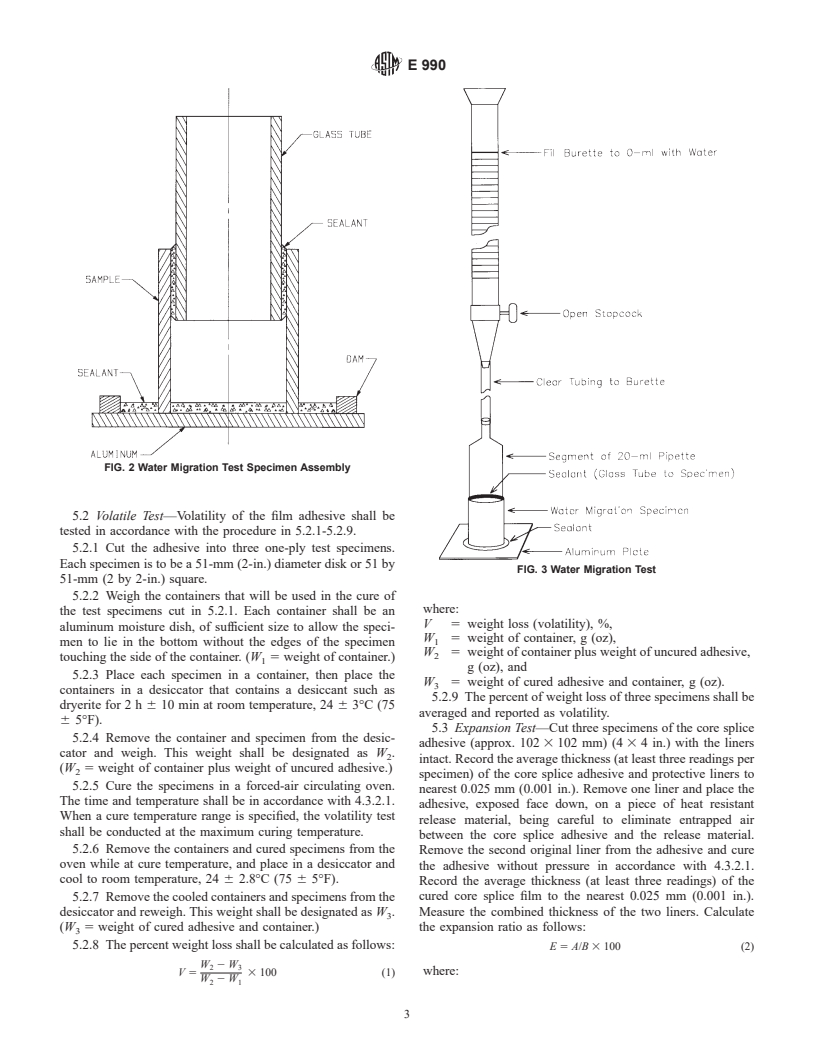 ASTM E990-98 - Standard Specification for Core-Splice Adhesive for Honeycomb Sandwich Shelter Panels