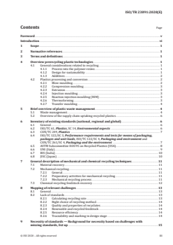 ISO/TR 23891:2020 - Plastics — Recycling and recovery — Necessity of standards
Released:9/21/2020 - Page 3 preview