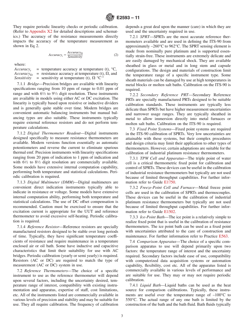 ASTM E2593-11 - Standard Guide for Accuracy Verification of Industrial Platinum Resistance Thermometers