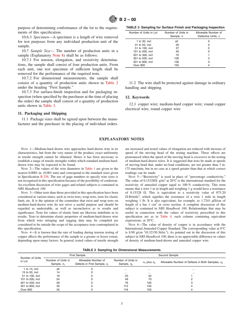 ASTM B2-00 - Standard Specification for Medium-Hard-Drawn Copper Wire