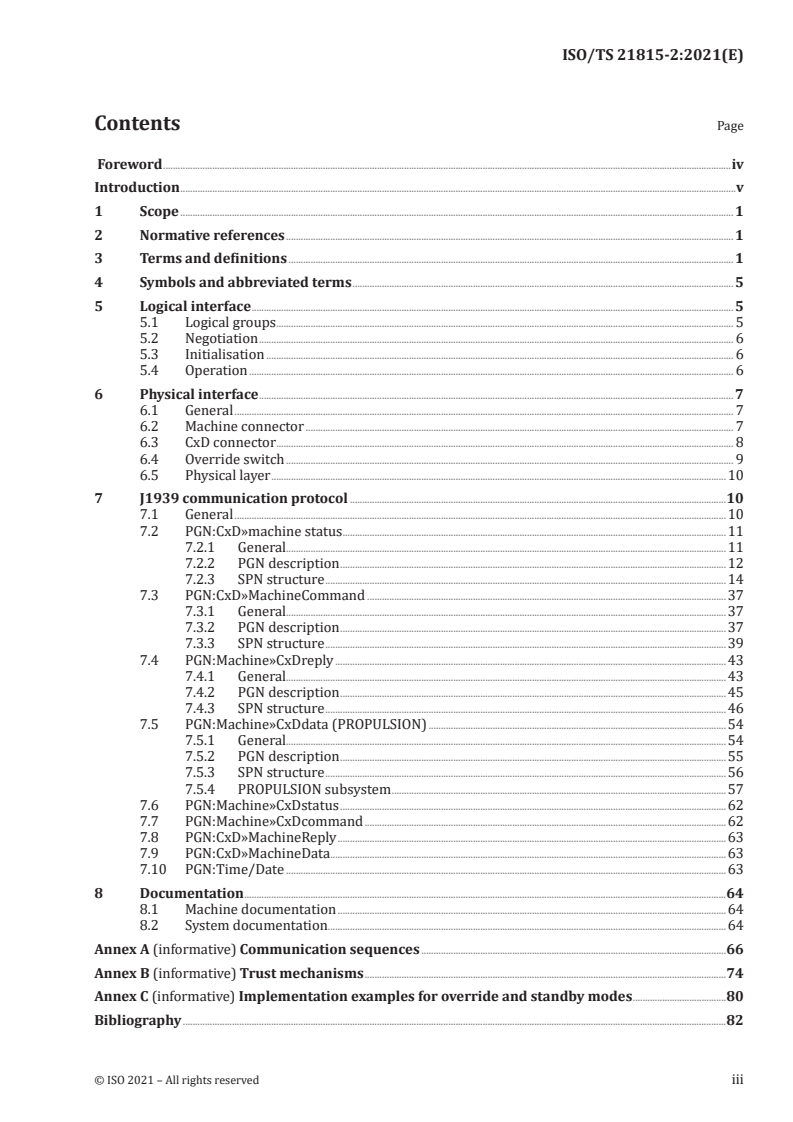 ISO/TS 21815-2:2021 - Earth-moving machinery — Collision warning and avoidance — Part 2: On-board J1939 communication interface
Released:7/14/2021