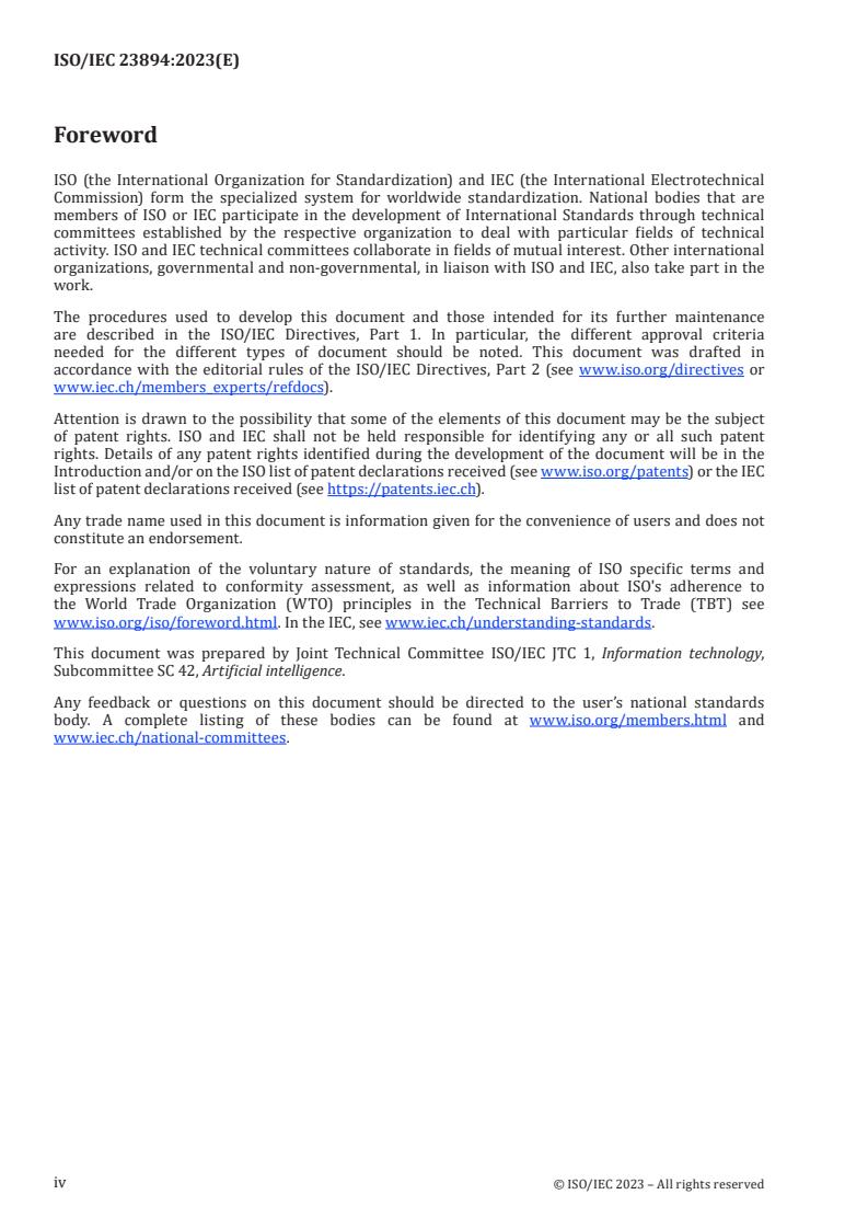 ISO/IEC 23894:2023 ISO/IEC 23894:2023 - Information technology — Artificial intelligence — Guidance on risk management
Released:2/6/2023 - Page 4 preview