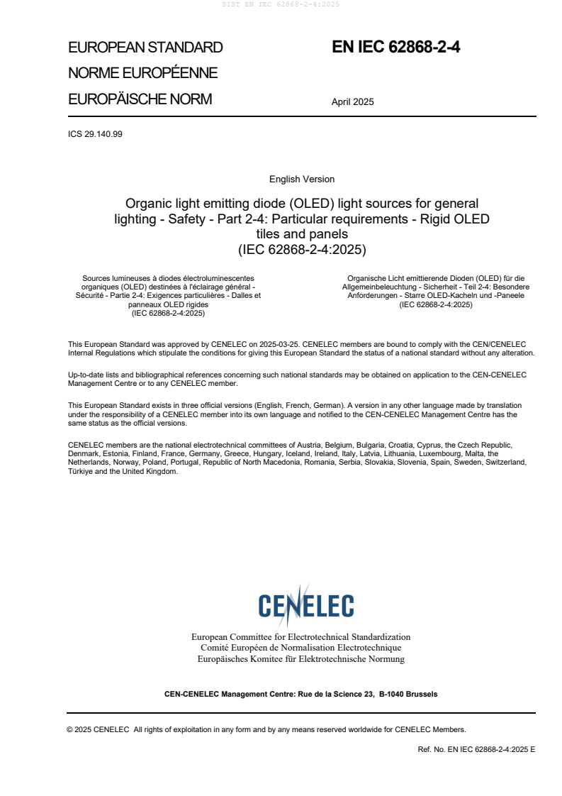 EN IEC 62868-2-4:2025 - BARVE