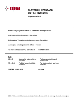 SIST EN 10205:2025 - Page 1 preview