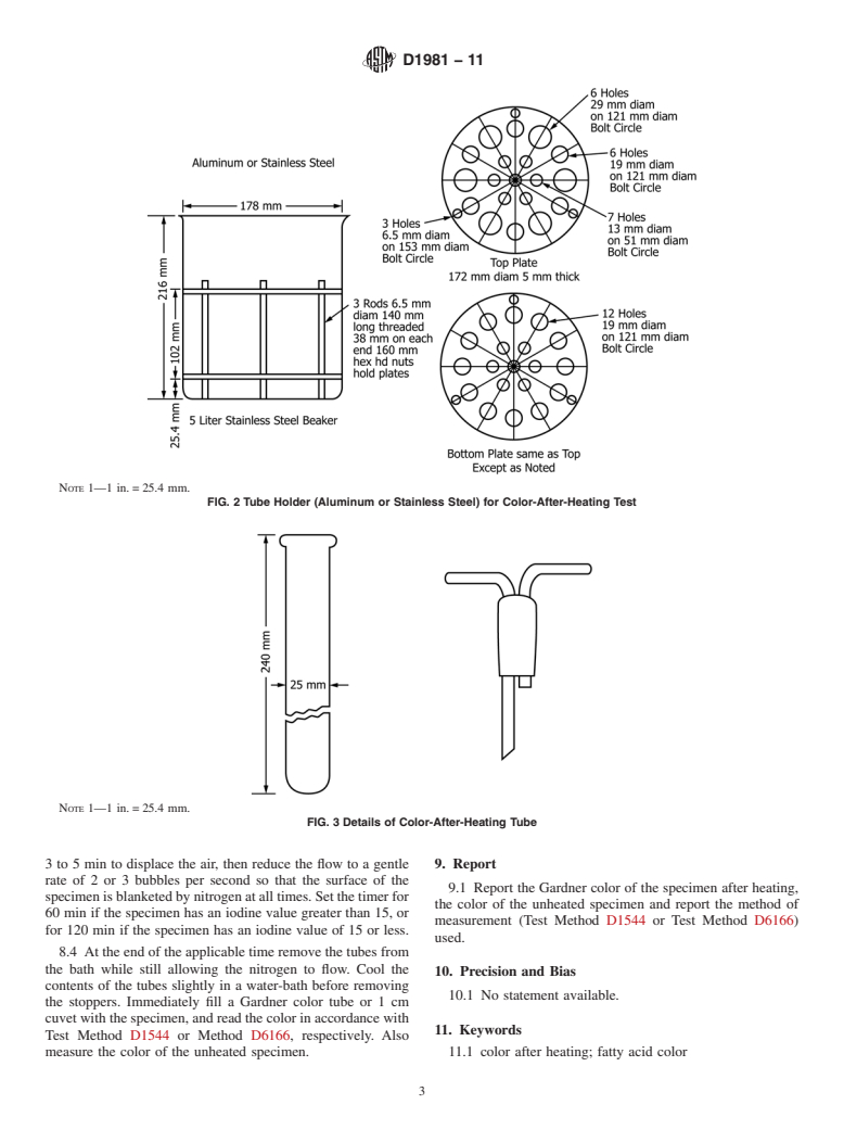 ASTM D1981-11 - Standard Test Method for Measuring Color After Heating of Tall Oil Fatty Acids