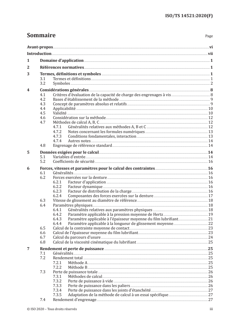 ISO/TS 14521:2020 - Engrenages — Calcul de la capacité de charge des engrenages à vis
Released:4/14/2020