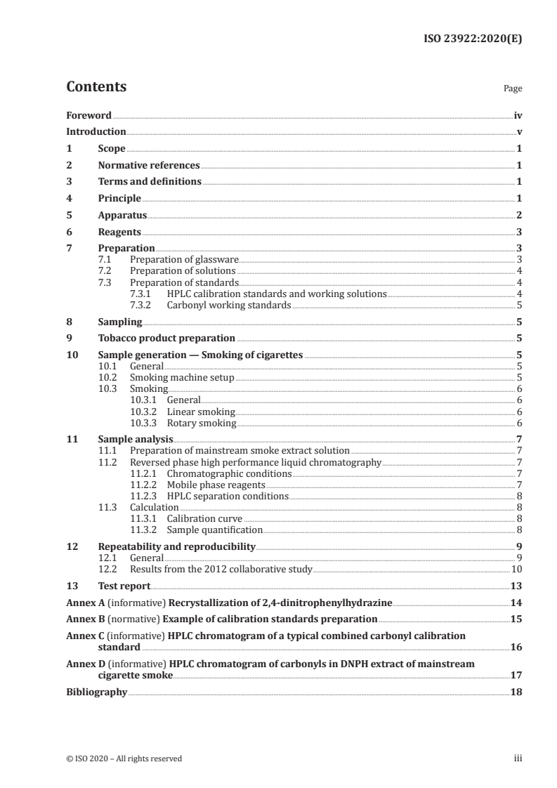 ISO 23922:2020 - Cigarettes — Determination of selected carbonyls in the mainstream smoke of cigarettes with an intense smoking regime — Method using high performance liquid chromatography
Released:9/21/2020