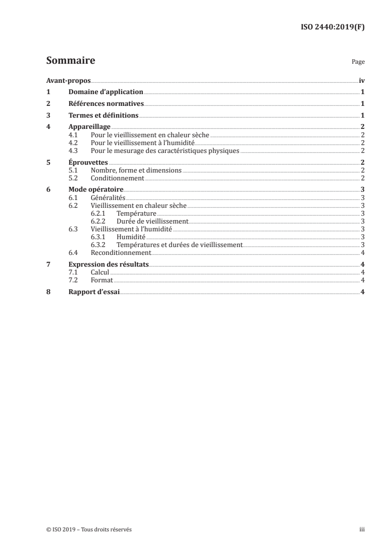 ISO 2440:2019 - Matériaux polymères alvéolaires souples et rigides — Essais de vieillissement accéléré
Released:11/5/2019